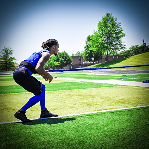 Acceleration Speed Cord Bungee Multi-Sport Resistance Training Kit - Improve Strength, Power, Agility, Vertical Jumping, Sprint Speed – 3 Waist Belt Sizes (S, M, L) Available - Kinetic Bands - size: Large (40+ inch waist)