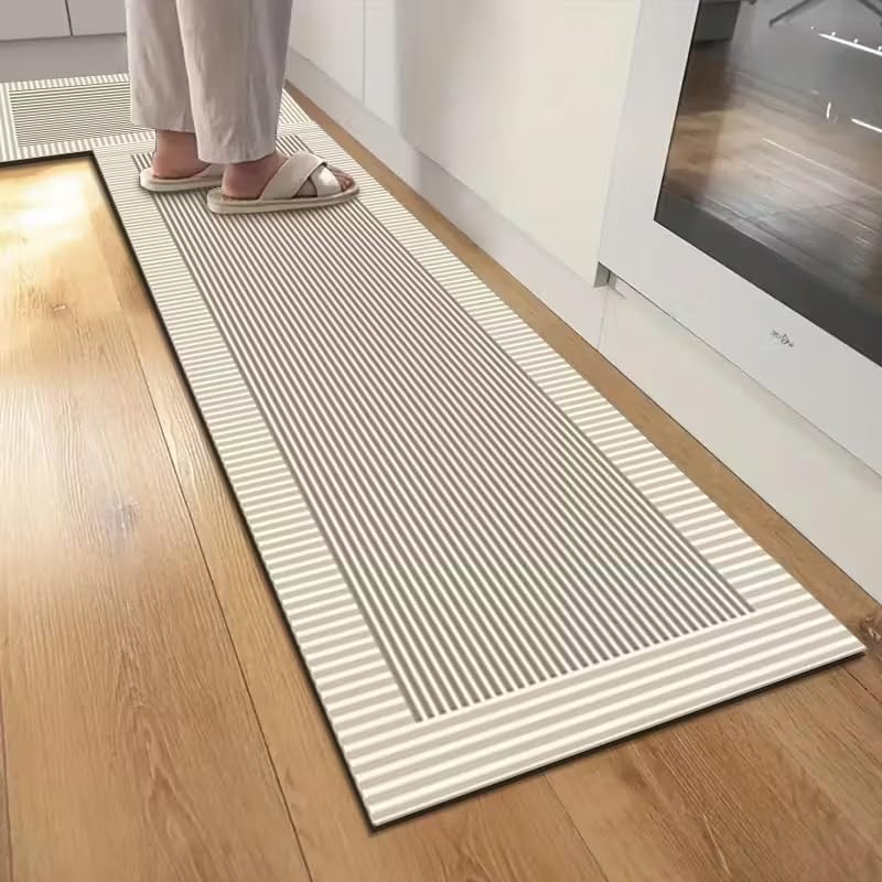 Anti-Slip Diatom Mud Bathroom Floor Mat, 3.7Mm Thick, Non-Slip Quick-Dry Foot Mat, Suitable for Kitchen Sink, Bathroom Dry Area, Laundry Room Corridor(15.74 * 47.24inches)