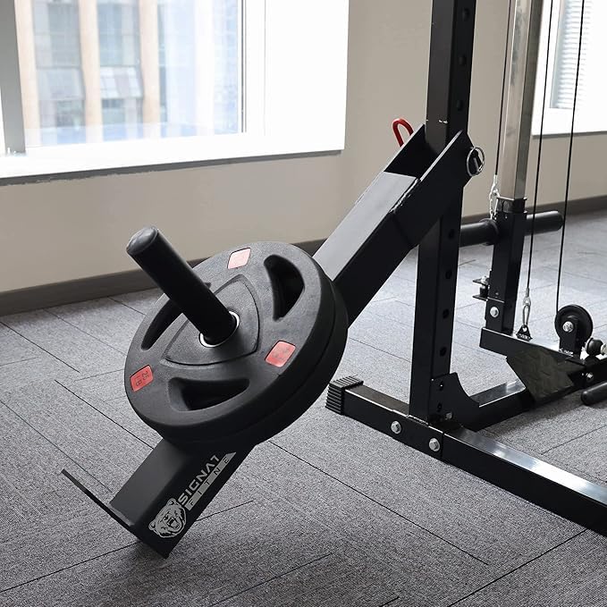Fitvids Upgraded Adjustable Jammer Arms, Lever Arms, Monolift Attachments Rated 600 LB Per Arm, Fits Racks at All Post Sizes and Hole Sizes, Pair - style: Lever Arms