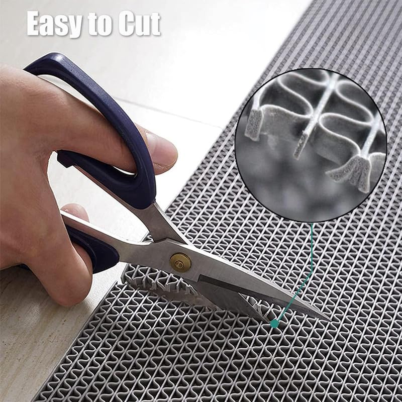 Non Slip Drainage Mats PVC Pool Floor Mat 0.23'' Thick Outdoor Indoor Parking Space Mat for Bathroom Garage Basement Backyard Commercial Kitchen 3x7Ft, Grey - size: 3FTX7FT