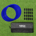 FORZA Agility Rings [12 Pack] | Speed & Agility Training Equipment for Athletes - Available in 10 Colors - color: Electric Blue