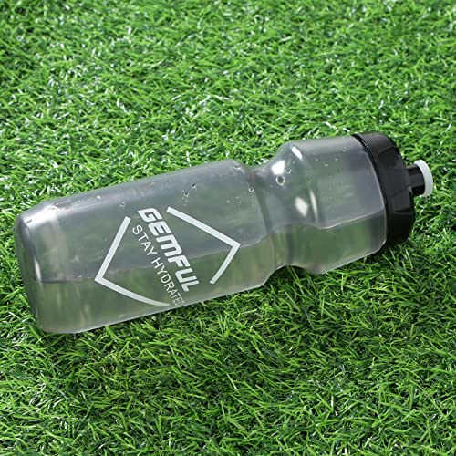 GEMFUL Cycling Water Bottle BPA Free Reusable Bike Gym Fitness Clear Squirt Squeeze Bottles Sports Leakproof Bicycle Workout 24oz 2 Pack | BPA Free, Leakproof, Squeeze Design For Easy Hydration, Fits Standard Bike Cages, Reusable & Durable, for Cycling, B