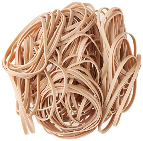 Amazon Basics Rubber Bands, Office Supplies, Size 33 (3-1/2 x 1/8 Inch), 600 Bands/1 lb Pack, 25-Pack, Tan - size: Size 33, style: 25-Pack
