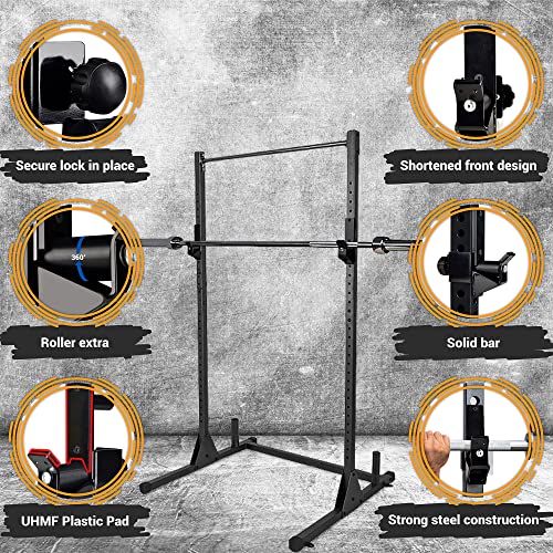 Yes4All Olympic Weight Plate Holder Attachment - color: B. Pair of Roller J Hooks, size: Fit 2x2" Rack with 1" Hole