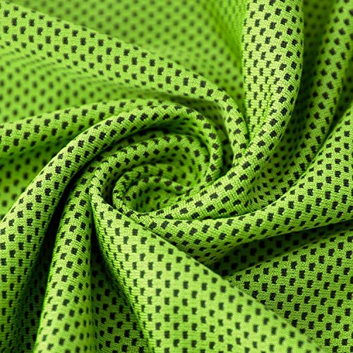 Sports Towel for Instant Cooling Relief Microfiber Towels for Golf Workout Swimming Gym Yoga Travel Camping Fitness 40"x12" Sweat Towel (Green 2 Pack) - color: Green 2 Pack