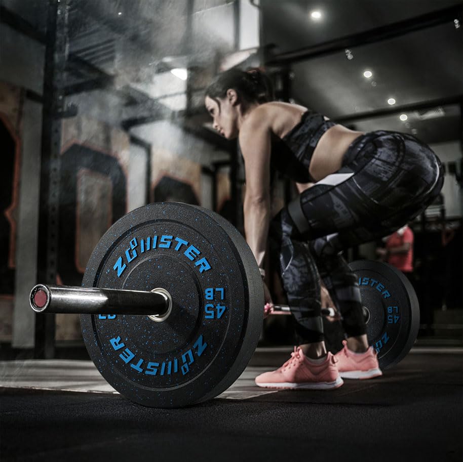 2-inch Bumper Weight Plate Olympic Plate Hi-Temp Bumper Weight Plate with Steel Insert Strength Training Weight Lifting Plate-ODOR-FREE | NOISE-REDUCING | ABSORB IMPACT - size: 260LB Bumper Weight Plate Set