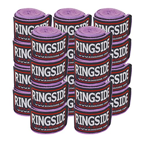 RingsideBoxing Handwraps - color: Neon Purple, size: 10 Pairs