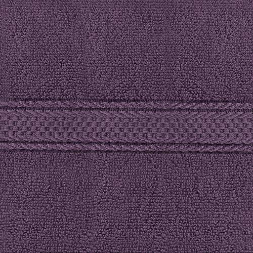 Utopia Towels 6 Pack Premium Hand Towels Set, 16 by 28 inches, 100% Ring Spun Cotton, Ultra Soft and Highly Absorbent 600GSM Towels for Bathroom, Gym, Shower, Hotel, and Spa, Plum - color: Plum, size: 6 Hand Towels