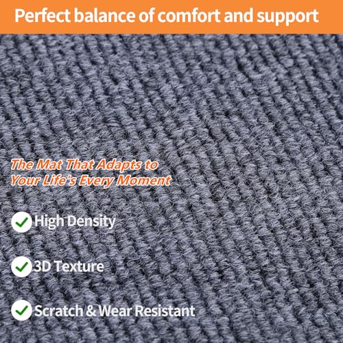 Thick Under Washing Machine Mat 63" x 36" Non-Slip TPE Backing Noise Reducing Shock Absorbing Freely Cut Floor Mat for Washer Dryer Fridge Treadmill Dog Crate Garage
