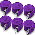 6 Pcs Yoga Strap for Stretching 8 ft Yoga Exercise Adjustable Straps Bands with Safe D Ring Buckle for Pilates, Gym Workouts, Fitness, Physical Exercise, Dance, Improve Flexibility - color: Purple