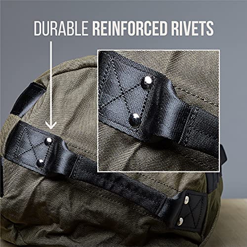 REP Fitness Adjustable Sandbag 1000D Cordura 5-200 Lbs 7 Reinforced Handles Water-Resistant Quick-Dry Small XL Functional Strongman Training Workout Cross-Fit Weighted Bag Exercise Gym Heavy - color: XL-Tan
