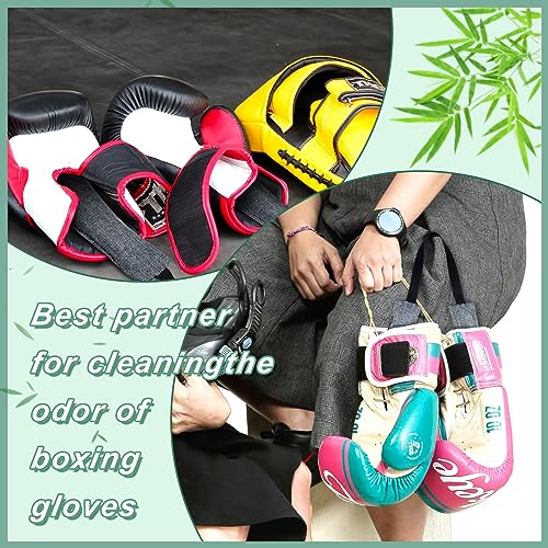 Timgle 2 Pcs Boxing Glove Deodorize Boxing Gear Odor Eliminator Bamboo Charcoal Deodorizer Boxing Glove Hockey Bowling Odor Eliminator Moisture Absorbing Sports Equipment for Bags Sports Gear - color: Gray