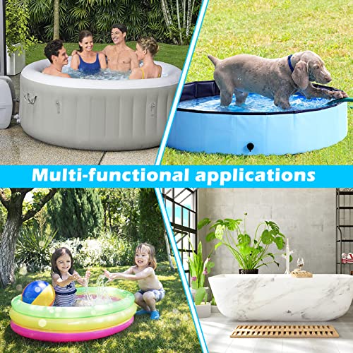 Hot Tub Mat for Inflatable Tub, 77IN Hot Tub Pad Foundation, Upgraded Thickened Eva Foam Padding for Outdoor Hot Tubs | Interlocking Patio Tiles Outdoor (1/2" Thickness) - size: EVA-round1.2