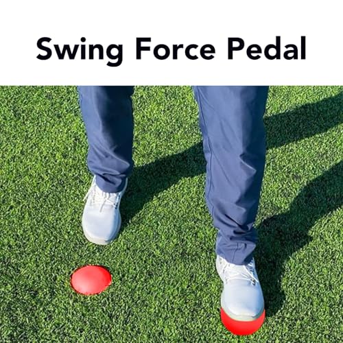 Drfeify 2Pcs Silicone Swing Force Pedal Exerciser Step Pad Accessories, Balance Improve Practice Aid Equipment for Golf Swing Training