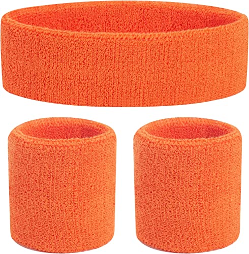 80s Sweatband, Sports Headband and Wristbands, Sweat Bands Neon Colors, 80s Party, Sweatbands for Women, Colorful Sweatband Set