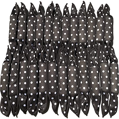 40Pcs Soft Curlers To Sleep In Overnight Hair Rolllers Curlers For Long Hair Pillow Sponge Rollers For Curly Hairstyle - color: Black