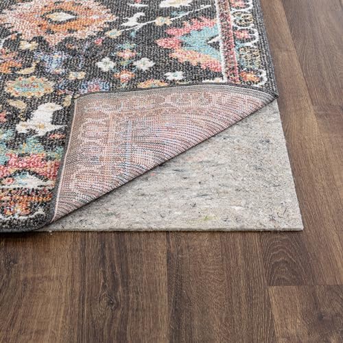 Mohawk Home Non Slip Rug Pad 2' x 12'- 1/4" Thick Felt + Latex Rubber Gripper - Dual Surface Cushion for Hardwood, Carpet, Tile Floors, Made in USA - size: 2' x 12' (Runner), style: 1/4 Inch Dual Surface Rug Pad