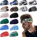Foaincore 16 Pcs Sports Headbands for Men Sweatbands for Women Workout Stretchy Non Slip Hair Band Sweat Wicking Running Headband for Cycling Hiking Yoga Ice Hockey - style: Multi Styles