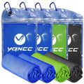 YQXCC 4 Pack Cooling Towels (47"x12"), Ice Cool Neck Towel, Soft Breathable Microfiber for Yoga, Golf, Gym, Running, Camping & Hot Weather - color: Dark Blue*2/ Green*1/ Dark Gray*1
