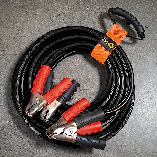 Easy-Carry Wrap-It Storage Straps - 17" (2-Pack) Blaze Orange | Heavy-Duty Hook and Loop Cord Carrying Strap, Hanger, and Organizer with Handle for Pool Hoses, Garden Hoses, Cords, Cables - color: Blaze Orange, size: 17" (2 Pack)