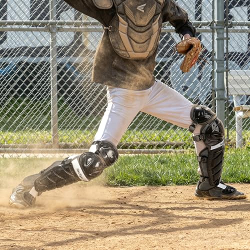 Baseball Softball Catcher Leg Guards Shin Guards for Youth Adult - size: 15"-Adult Black