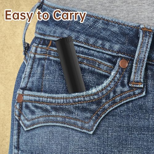 LaSyL 116mm Pre Roll Tubes, Waterproof Airtight Odor Sealing Smell Proof Container with Squeeze Pop Top, BPA Free, Black