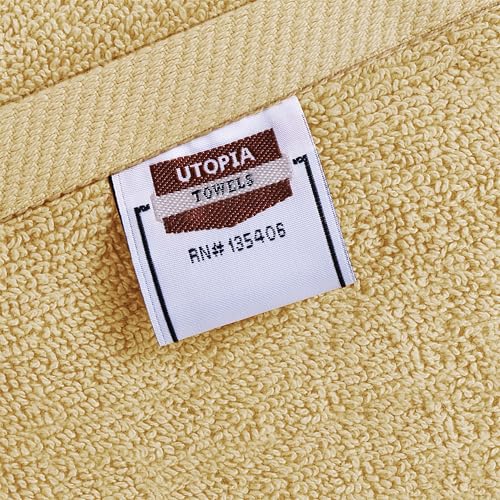Utopia Towels 6 Pack Premium Hand Towels Set, 16 by 28 inches, 100% Ring Spun Cotton, Ultra Soft and Highly Absorbent 600GSM Towels for Bathroom, Gym, Shower, Hotel, and Spa, Beige - color: Beige, size: 6 Hand Towels