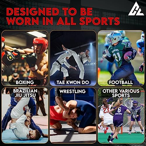 Moldable Adult Contact Sports Mouth Guard w/Vented Case | Breathable Custom Fit Mouthpiece for Men & Women | Boil and Bite Mouthguard for MMA, Boxing, Jiu Jitsu, Wrestling, Grappling, Hockey & Sports