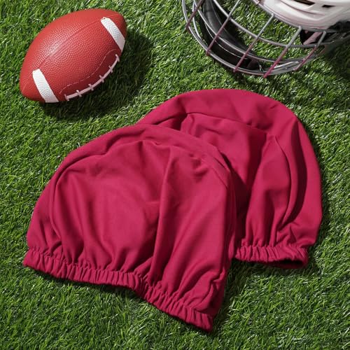 Ramede Football Helmet Covers for Practice Scrimmage Cap Helmet Cover Scrimmage Cap for Youth Adult Football Hockey Training Accessories 10.4 Inch in Diameter - color: Claret, size: Regular Style