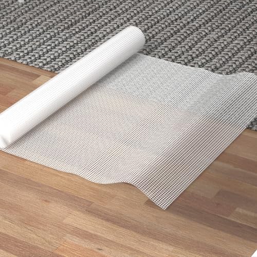 Silicone Non-Slip Rug Pad, Anti Skid Thin Area Rug Pad Gripper, Under Carpet Rug Mats for Hardwood Surface Floors, Keep Rugs in Place-5x8 Ft - size: 5 x 8 ft