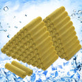 Hosuly 100 Pack Cooling Towels, 40"x12" Cooling Towels for Neck and Face Breathable Soft Chilly Sweat Rag Microfiber Sport Rags for Gym Yoga Golf Running - color: Yellow