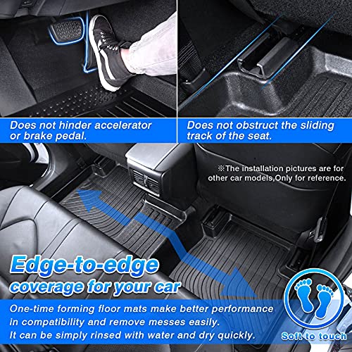Accord Floor Mats - Car Mats for Honda Accord Sedan 2013-2017 (Not Fit Coupe Model), All Weather Flor Mat for Accord Accessories, Heavy Duty Rubber Mats, Car Accessories - size: 4)Honda Accord (Not Fit Coupe Model)【2013-2017】