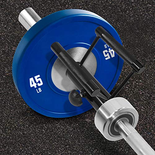 Yes4All Exercise Machine Adjustable T Bar Row Attachment, D Row Handle/Landmine Handle Attachment with Textured Rubber Handles - color: F. Knurl Handle for 2inch