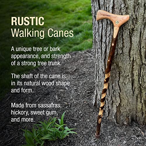 Brazos Wooden Walking Canes for Men and Women, Stable Walking Sticks for Seniors, Made in The USA - size: 34 Inch, style: American Hardwood