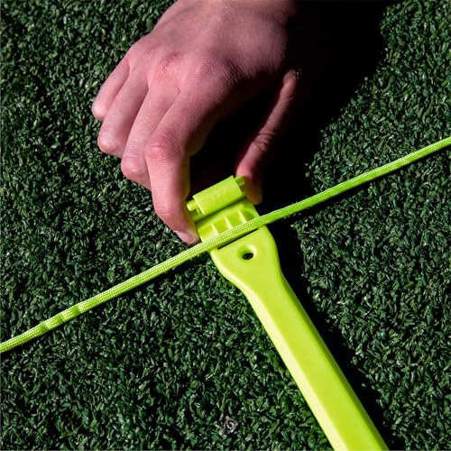 QUICKPLAY Agility Ladder - Adjustable Speed & Footwork Trainer | Flat anti-trip rungs, Change spacing per drill, Sprint & coordination work, Carry bag, Turf, grass or gym, All levels