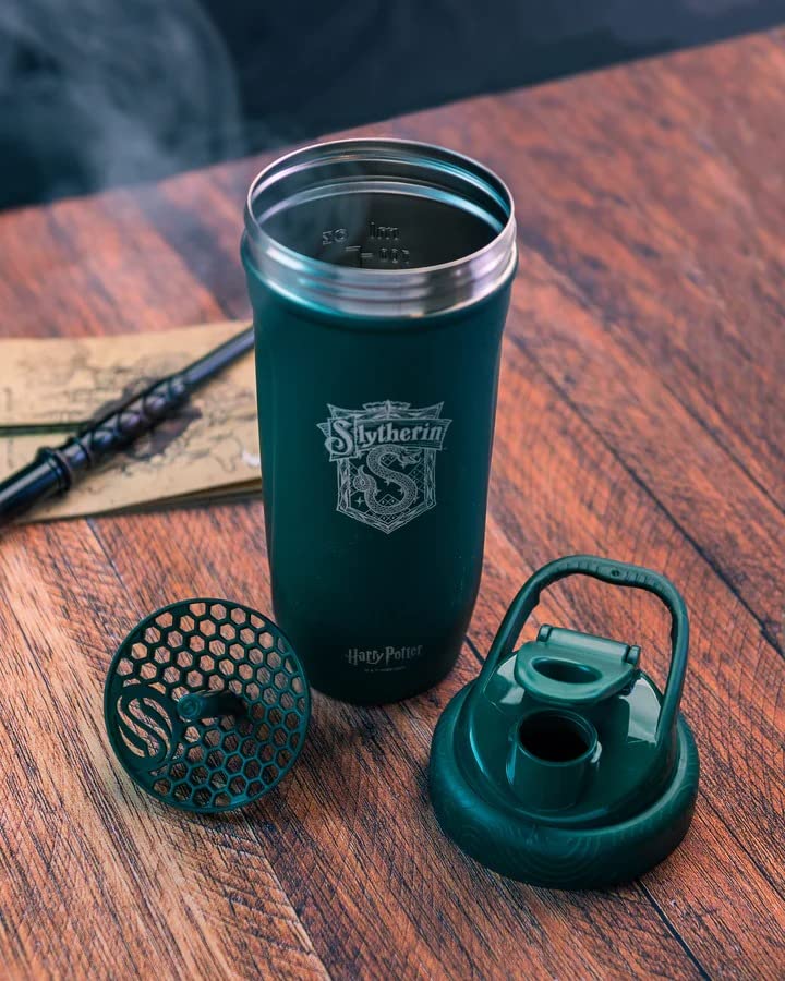 Smart Shake Reforce Stainless Steel Harry Potter Slytherin Shaker Bottle (900 ML /30oz) | Light Weight Resistance Sports Shaker Bottle with a Soft Lid | Leakproof, BPA Free & DEHP Free - color: Slytherin