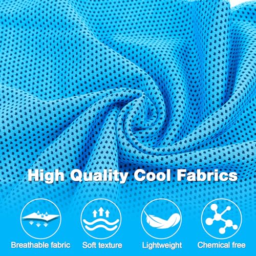 MENOLY 120 Pack Cooling Towel for Neck, Microfiber Soft Workout Ice Chilly Towel for Sports, Gym, Yoga, Camping, Running, Fitness, Workout & More Activities - size: 120 Pack (Multicolor)
