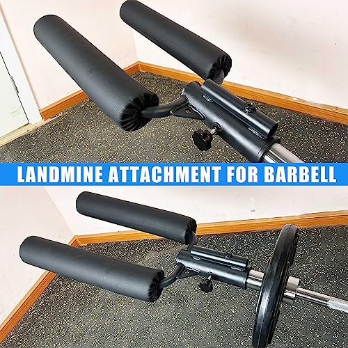 Viking Press Landmine Handle for 2-Inch Barbell, Hack Squat T-Bar Row Attachment Strength Training Accessories, Shoulder Press Landmine Attachment Equipment - color: Style M