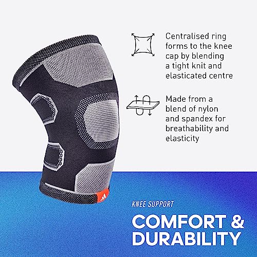 Adidas Knitted Support Sleeve, Ergonomic Compression Sleeve - size: Small, style: Knee Support
