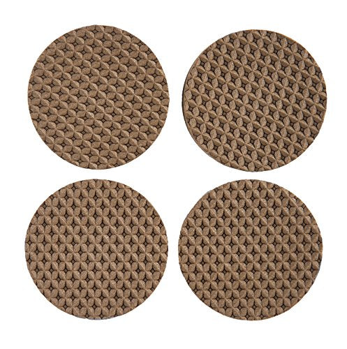 Scotch Gripping Pads, Round, Brown, 1.5-in Diameter, 8 Pads/Pack, 6-Packs (48 Total)