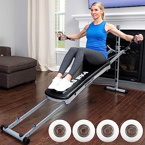 Total Gym Replacement Set of 4 Wheels/Rollers for Models 2000, 3000, Some 3000 XL, and a Few Very Early XL(White)