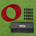FORZA Agility Rings [12 Pack] | Speed & Agility Training Equipment for Athletes - Available in 10 Colors - color: Claret Red