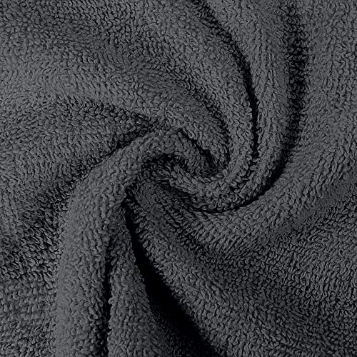 Utopia Towels 12 Pack Premium Wash Cloths Set, 12 by 12 Inches, 100% Cotton Ring Spun, Highly Absorbent and Soft Feel Essential Washcloths for Bathroom, Spa, Gym, and Face, Grey - color: Grey, size: 12 Wash Cloths