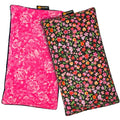 SunnyBay Small Microwave Heating Pad, Microwavable Versatile Cold/Heated Neck and Shoulder Wrap for Back Pain and More, Moist Heat Cotton-Fleece Pad, 6x11 Inches, Hot Pink and Red Flower, Pack of 2 - color: Pack of 2 - Hot Pink and Red Flower
