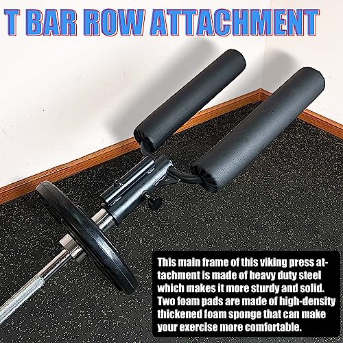 Viking Press Landmine Handle for 2-Inch Barbell, Hack Squat T-Bar Row Attachment Strength Training Accessories, Shoulder Press Landmine Attachment Equipment - color: Style M