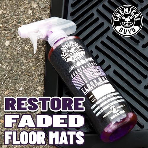 Chemical Guys HOL70016 Heavy Duty Floor Mat Cleaning Kit with Mat Renew Rubber + Vinyl Floor Mat Cleaner and Protectant (16 fl oz), Drill Brush Attachment, & Workhorse Towels, 5 Item Kit - size: 3.2 Fl Oz (Pack of 5)