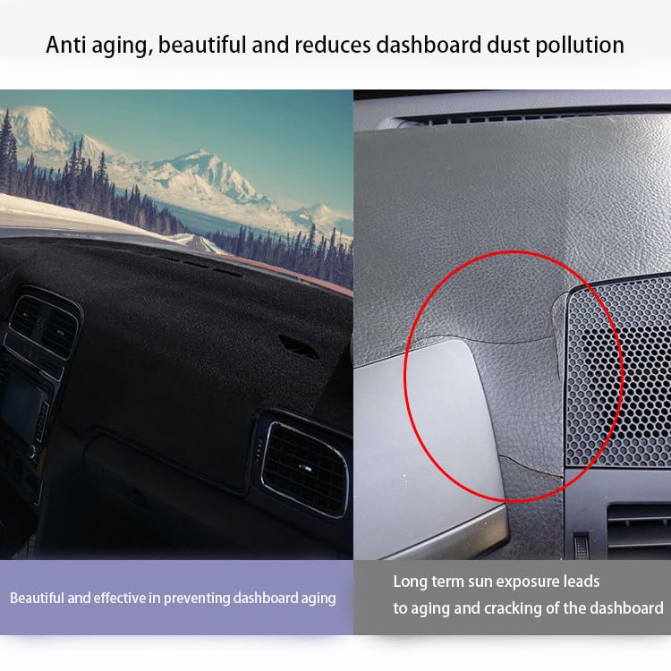 Dash Cover for Audi Q5 2009-2017 Dashboard Cover Mat, Sunshade Non-Slip Center Console Sunshield Protector Mat Pad - size: Audi Q5 2009-2017
