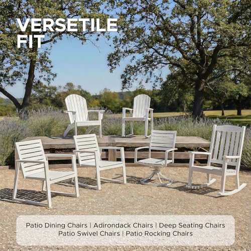 Outdoor Chair Cushions, Water-Resistant & Fade-Resistant, Patio Furniture Seat Replacement Chair Pads with Ties Zipper, Removable Cover, Non-Slip Bottom, Set of 2, 17 x 16 Inch, Navy Blue - color: Navy Blue, size: 17" x 16" 2 Pack