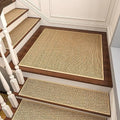 PADOOR Non Slip Stair-Treads Matching-Mat for Wooden Steps, Square Rubber Backing Non Slip Stair Landing Mat 30x30 inch - size: 30''x30'', style: Beige