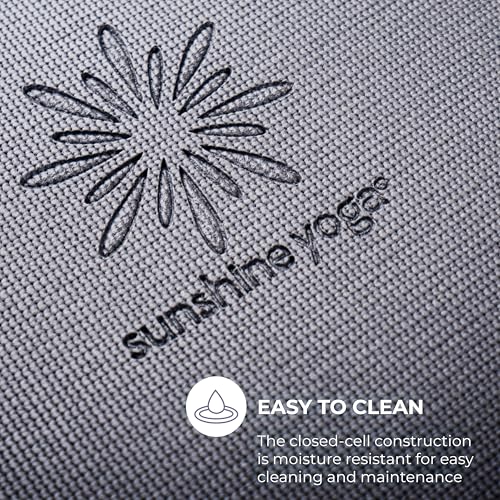 Voyage 5mm Studio Yoga Mats, 10 Pack, 72x24in | Extra Long, Anti-Tear Exercise Mats for Workout, Stretching, Fitness - Non Slip Gym Mats for Home, Schools and Studios - color: Cool Gray